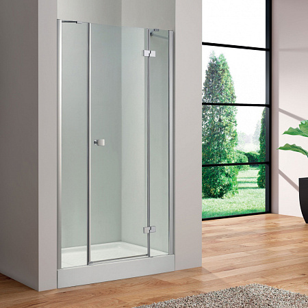 Душевая дверь в нишу Cezares Crystal B 13 160 (60+60/40) R, прозрачное стекло