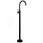 Смеситель ABBER Wasser Kreis AF8141B напольный для раковины, черный матовый - фото 1