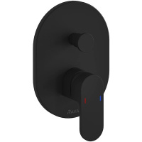 Смеситель Ravak Chrome CR 065.20BL X070433 встроенный, для душа, черный матовый