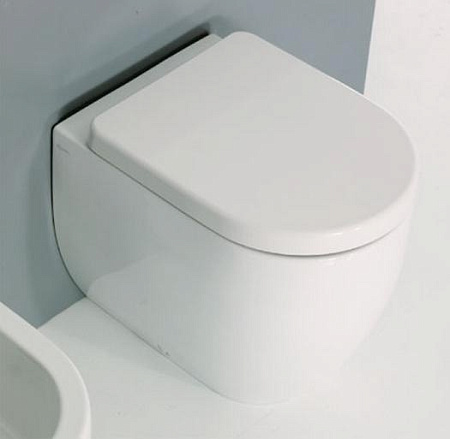 Унитаз приставной Kerasan Flo 311201 безободковый, белый