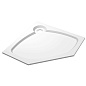 Поддон встраиваемый Cezares Tray TRAY-S-P-100-56-W пятиугольный, белый