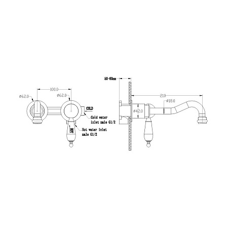 Смеситель Boheme Medici 307-SW для раковины, бронза/Swarovski