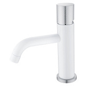 Смеситель Boheme Stick 121-WCR.2 для раковины, ручка Touch, белый/хром