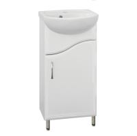 Тумба с раковиной Style Line Эко Волна 45 белый