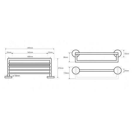Полка Bemeta Omega 104205072 60