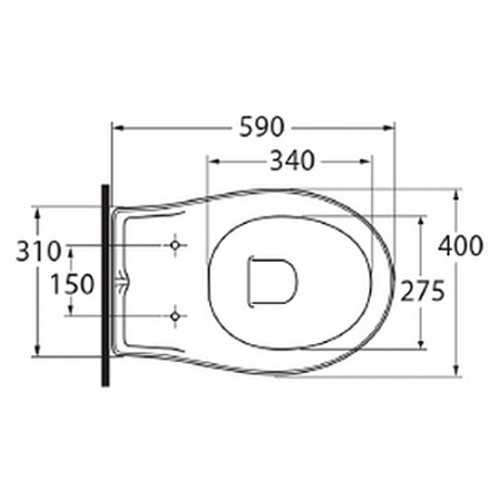 Унитаз напольный с высоким бачком Migliore Impero ML.IMP-25.311.BI горизонтальный выпуск, хром
