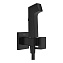 Гигиенический душ со смесителем Hansgrohe Bidette S 29233670 черный матовый - фото 1