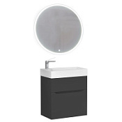 Мебель для ванной Jorno Folk Folk.01.65/P/A/JR 65 подвесная, антрацит