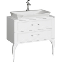 Тумба с раковиной Aqwella 5 stars LaDonna LAD0108W 85 белый