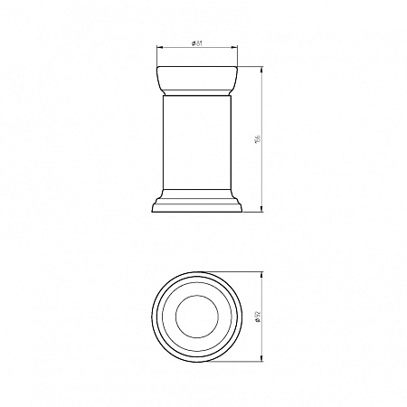 Стакан Migliore Mirella 17157 настольный, бронза