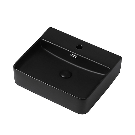 Раковина накладная ABBER Rechteck AC2203MB черный матовый