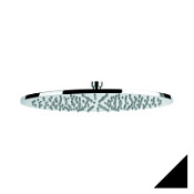 Верхний душ Emmevi C06657mm300/NEO черный матовый