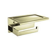 Держатель туалетной бумаги Boheme New Venturo 10311-G с крышкой, золото