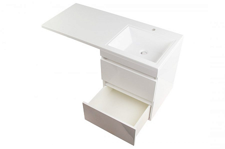 Мебель для ванной подвесная El Fante Даллас 110 R 2 ящика, пленка, белый