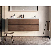 Тумба с раковиной Berloni Bagno Way Block WAKBS2C6DIC 1430 120 rovere cotto/дуб вареный