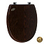 Крышка-сиденье для унитаза Simas Arcade AR 005 Br без микролифта, орех/бронза - фото 1