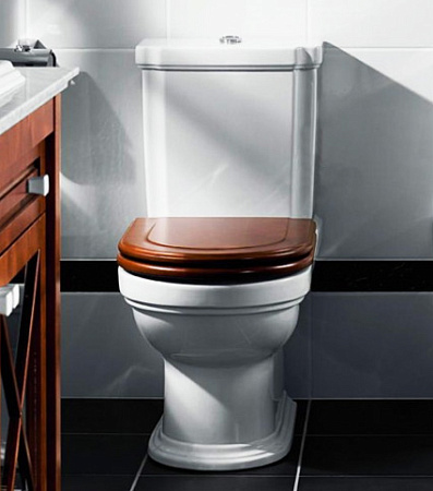 Крышка-сиденье Villeroy & Boch Hommage 99266100 орех/нержавеющая сталь