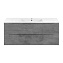 Тумба с раковиной Vincea Mia VMC-2MC120BT 100 подвесная, 2 выкатных ящика, Beton