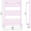 Полотенцесушитель водяной Сунержа Модус 30-0250-8050 800x500 белый матовый - фото 3