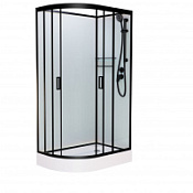 Душевая кабина Frank F-412R Black 120*80 без крыши, черный Душевая кабина Frank F-412R Black 120*80 без крыши, черный