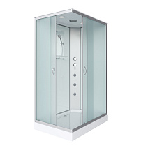 Душевая кабина Niagara Classic NG-43185-14QG 110x80x215 стекло матовое/профиль серебро