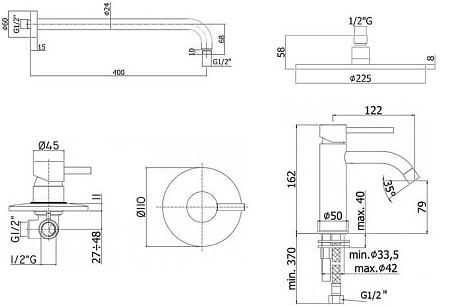 Душевой комплект Paffoni Light KITLIG011BO071 белый матовый