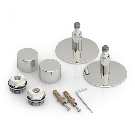 Полотенцесушитель водяной Стилье Универсал-54 80х60 с полкой, хром