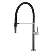 Смеситель Boheme Uno 114-NB для кухонной мойки, никель брашированный