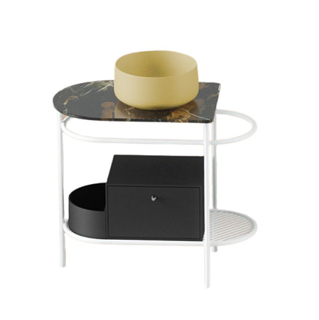 Столешница ArtCeram Flair TFA009 91 black/gold