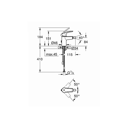 Смеситель Grohe Eurosmart Cosmopolitan 32927003 для биде