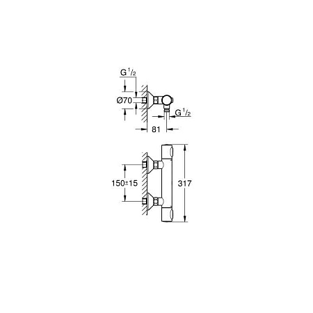 Термостат Grohe Grohtherm 500 34793000 для душа, хром
