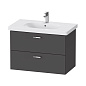 Тумба под раковину Duravit XBase XB619004949 80 графит матовый