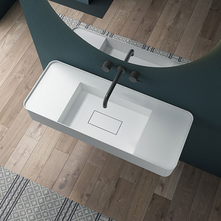 Раковина Vincea VWB-6S312MW 120x40x15 белый матовый