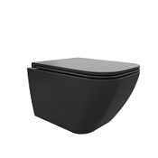 Унитаз подвесной Ceruttispa Mimi Aria MW CT8920 микролифт, черный матовый