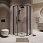 Душевой уголок Niagara Nova NG-6827-34BLACK 100x100x195 стекло прозрачное/профиль черный матовый - фото 2