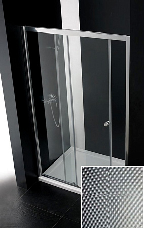 Душевая дверь в нишу Cezares Anima ANIMA-BF-1-140-P-Cr рифленое стекло