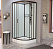 Душевая кабина Frank F409 М Black 90x90x220 без крыши, черный