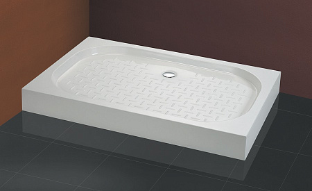 Поддон для душа из искусственного мрамора Cezares TRAY-S-AH-120/80-13-W прямоугольный