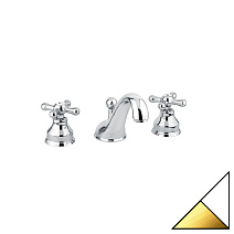 Смеситель Emmevi Deco Classic 12033BO для раковины, белый/золото