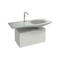 Тумба с раковиной Jacob Delafon Stillness EB2002-G1C 80 см, 1 ящик, белый