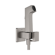 Гигиенический душ со смесителем Hansgrohe Bidette S 29233340 шлифованный черный хром