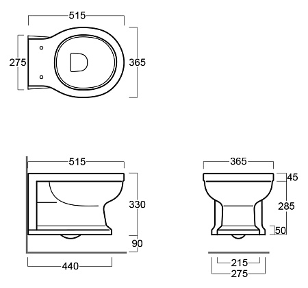 Унитаз подвесной Simas Londra LO918bi орех/золото
