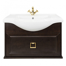 Тумба с раковиной Tessoro Foster TS-F9080-CH-N 80 подвесная, темный орех