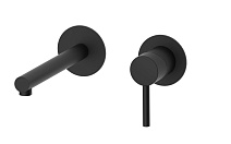 Смеситель AQG Stick 01STR160NG для раковины, черный матовый Смеситель AQG Stick 01STR160NG для раковины, черный матовый