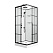 Душевая кабина Niagara Standart ST100/15QL/KL/BKT 100x100x225 черный матовый/прозрачный клетка