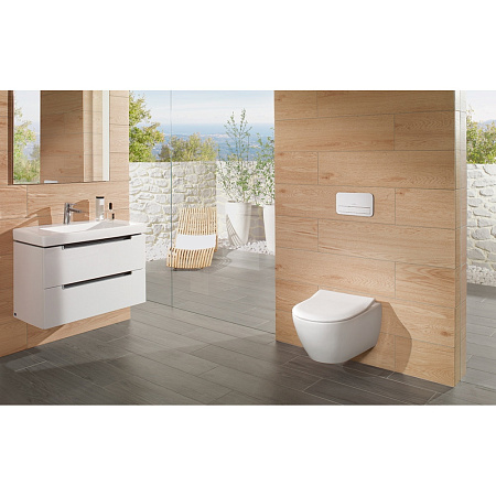 Унитаз подвесной Villeroy & Boch Subway 2.0 5614R2R1 альпийский белый CeramicPlus