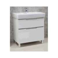 Тумба с раковиной Aquaton  Дакота 1A202901DAAY0 80 белый/выбеленое дерево