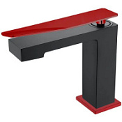 Смеситель Boheme Q 141-BR.2 для раковины, черный/красный