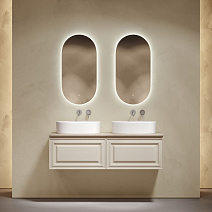 Мебель для ванной со столешницей Sancos Very 140 VR70CE+TT140A2 Beige Soft/Kreman