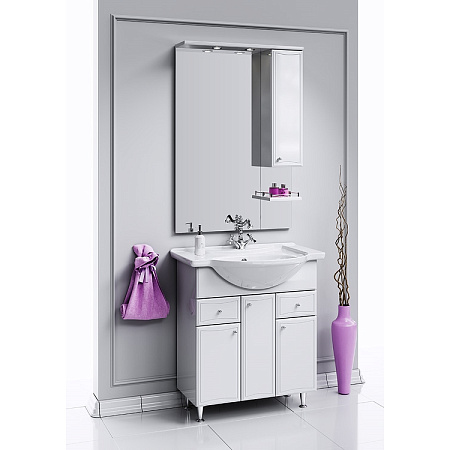 Шкаф-зеркало Aqwella Барселона Ba.02.07 70 белый